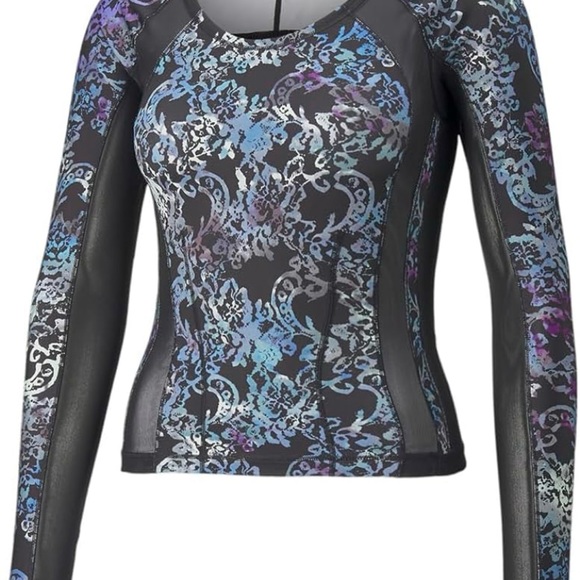 PUMA Womens Koché X Crew Neck Long Sleeve Shirt Athletic Tops Casual - Blue - Picture 5 of 13